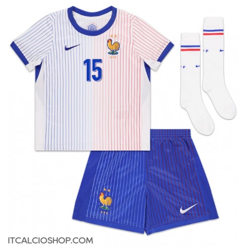 Francia Marcus Thuram #15 Seconda Maglia Bambino Europei 2024 Manica Corta (+ Pantaloni corti)